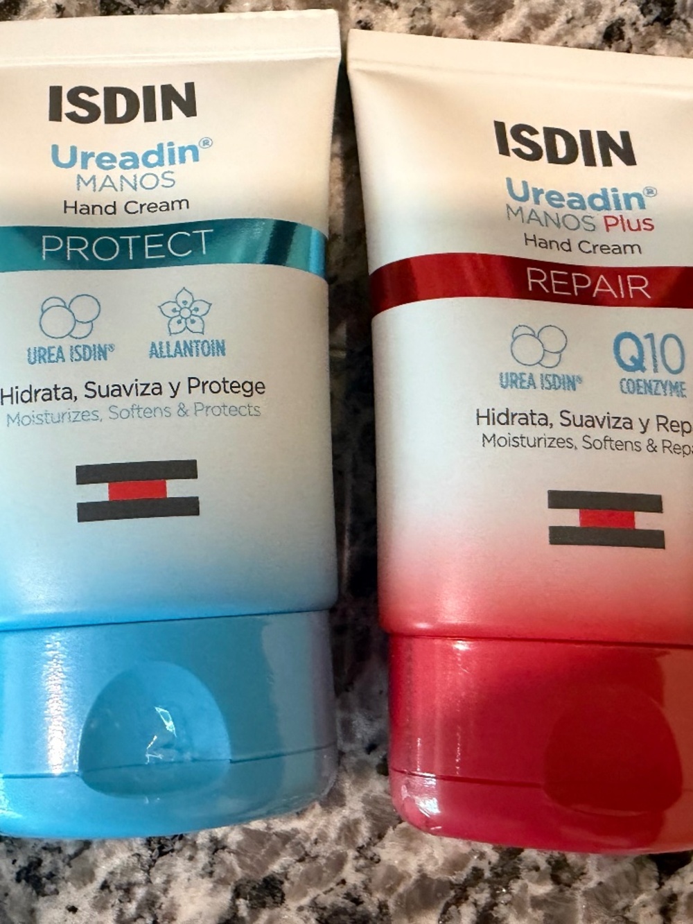 ISDIN Hand Cream Bundle NWT Sealed Ureadin Manos Protect + Plus Repair 50mL